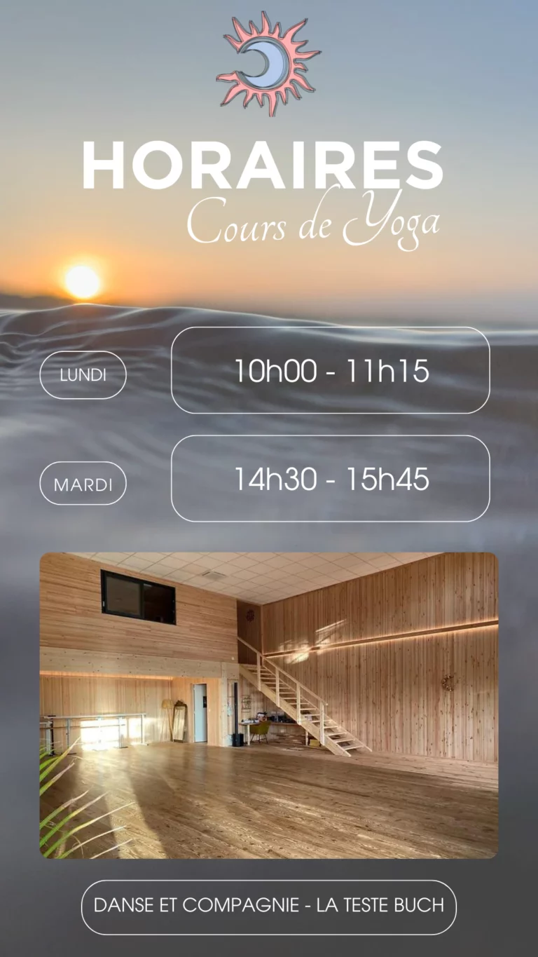 Horaires des cours de yoga